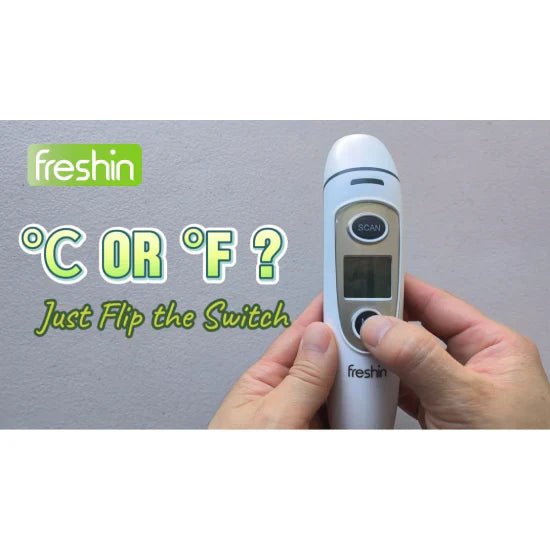 Switch °C to °F in one click for your Freshin thermometer