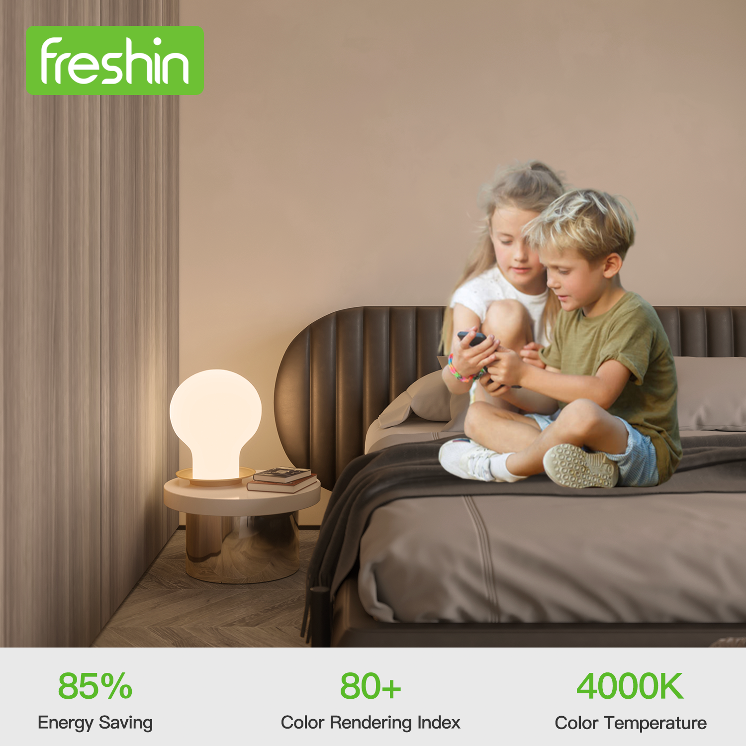 Natural White LED Bulb, E27, 12W, Non-Dimmable