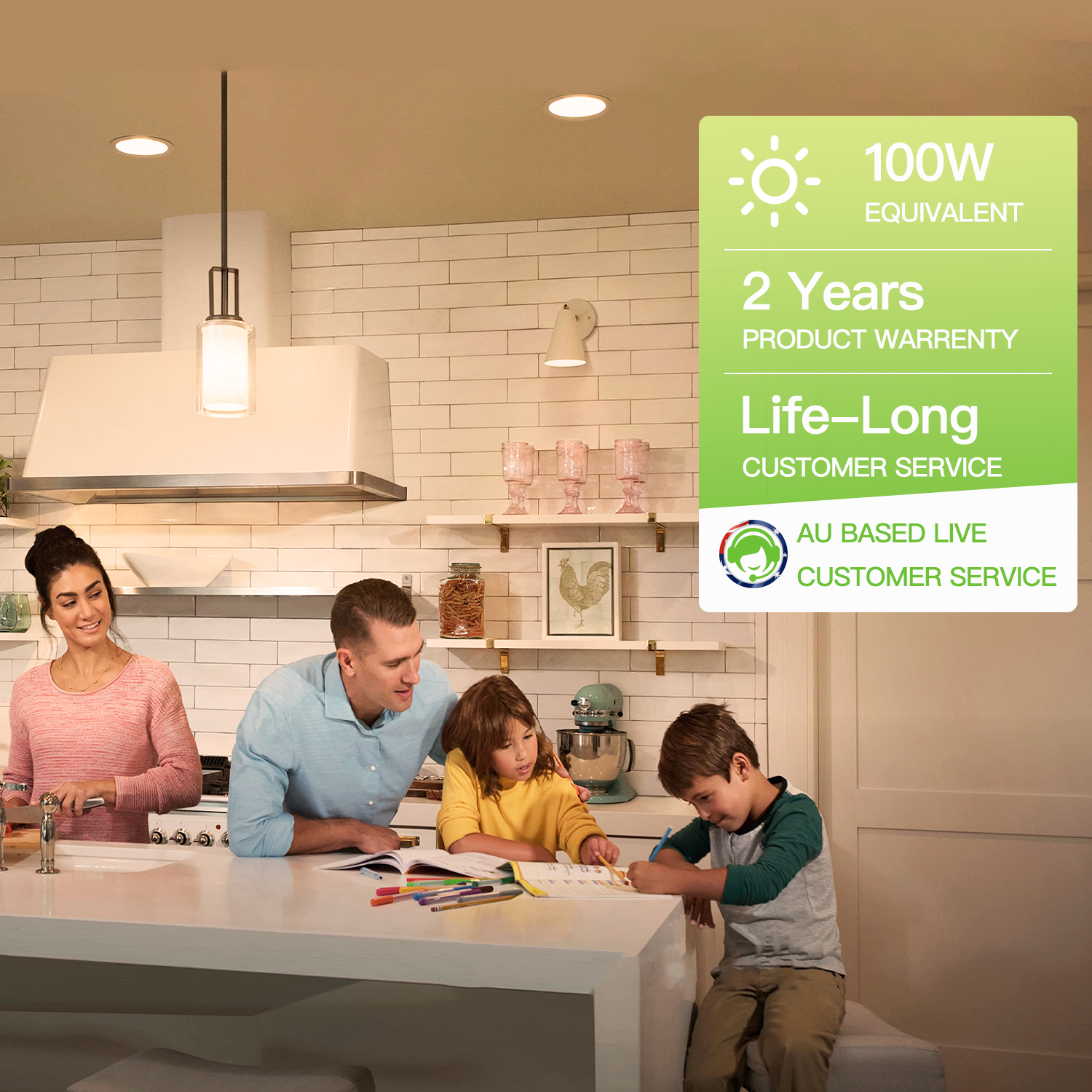 Natural White LED Bulb, E27, 12W, Non-Dimmable