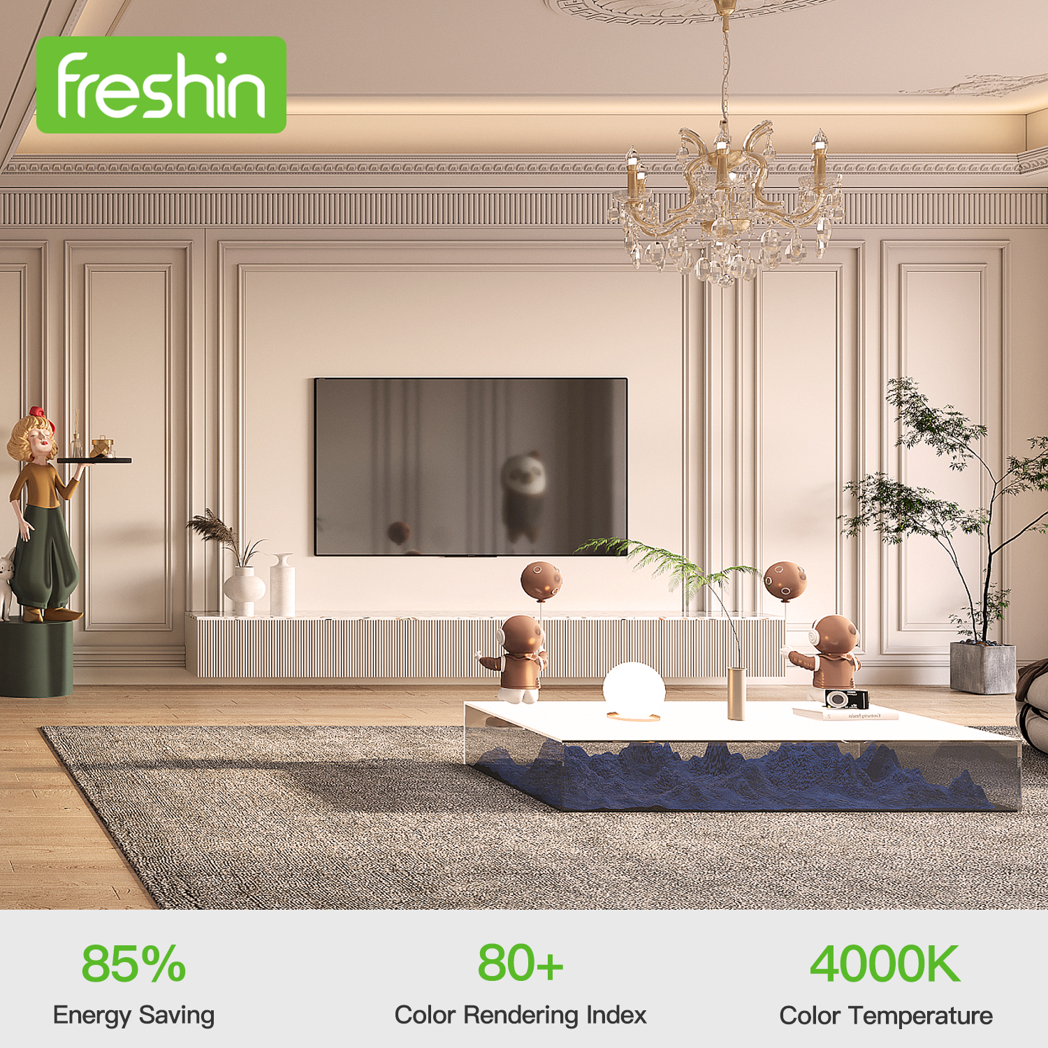 Natural White LED Bulb, E14 Candle, 7W