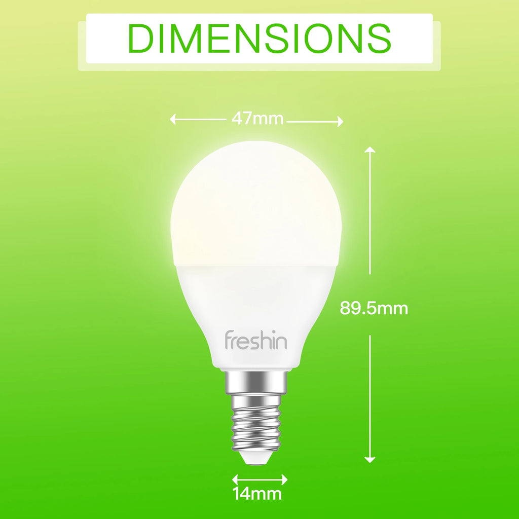 Natural White LED Bulb, E14 Globe, 7W