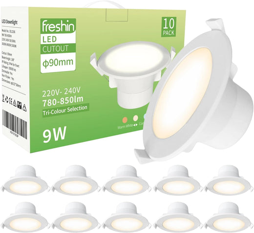 LED Downlight 9W 3 CCT Ceiling Downlight 90mm Cutout