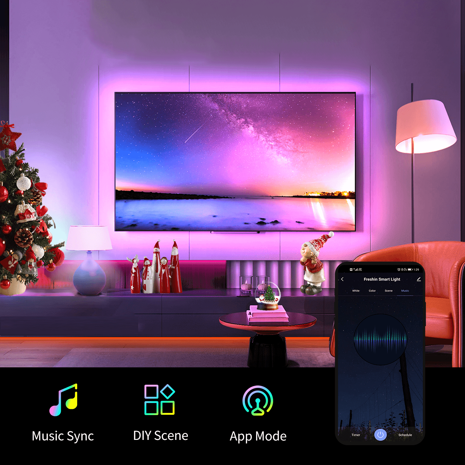 Colourful Smart Bulb B22/A60 RGBCW, 9W