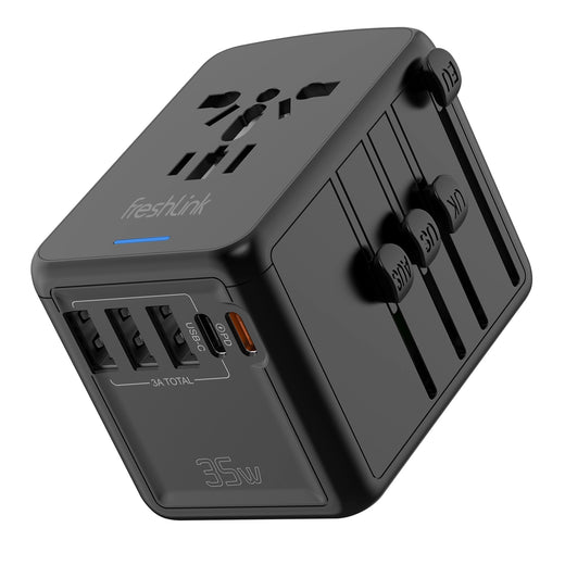 Universal Travel Adapter ,PD 35W, 3 USB & 2 Tyep-C
